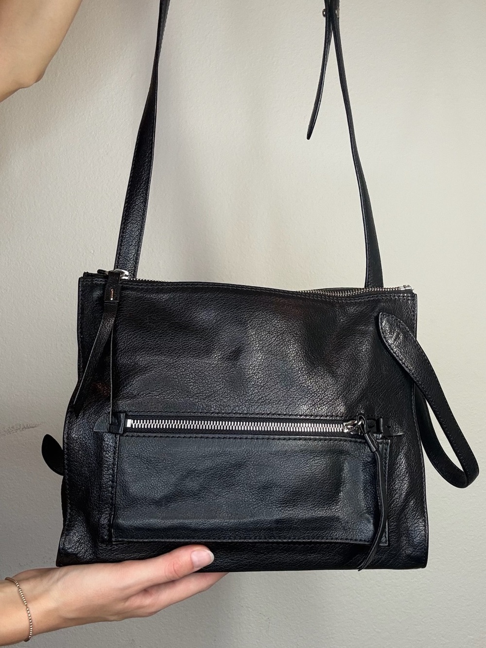 Maison Martin Margiela Black Leather Crossbody Bag